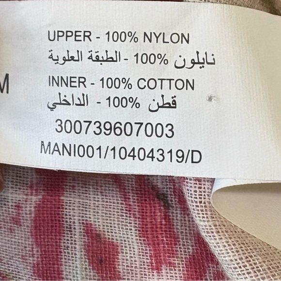 Bombay Paisley Floral Linen Dress with Eyelet Lace Trim - Medium - Picture 8 of 8